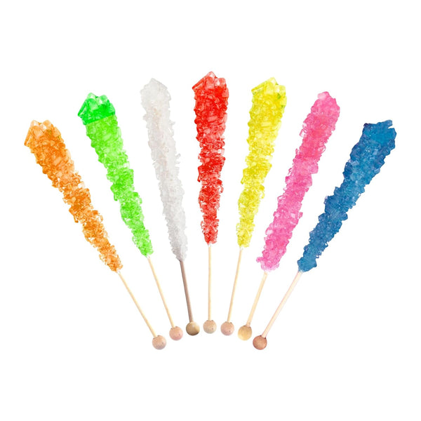 Extra Large Assorted Colors - Rock Candy Sticks pack of 12