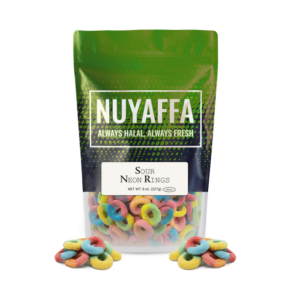 Sour Neon Rings Gummy Candy