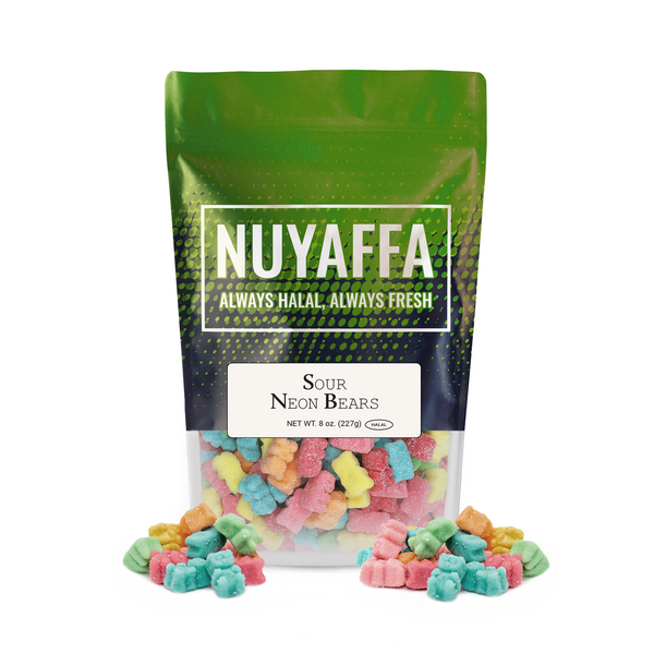 Sour Neon Bears Gummy Candy