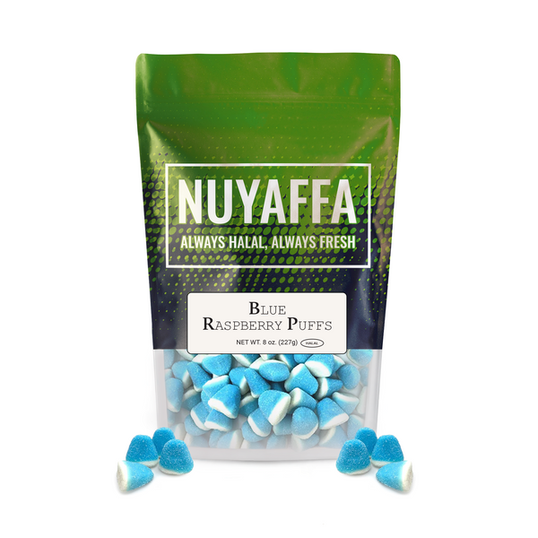 Blue Raspberry Puffs Gummy Candy