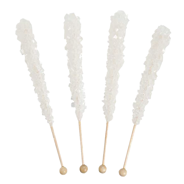 White Rock Candy on a Stick – Large (6.5 inches)